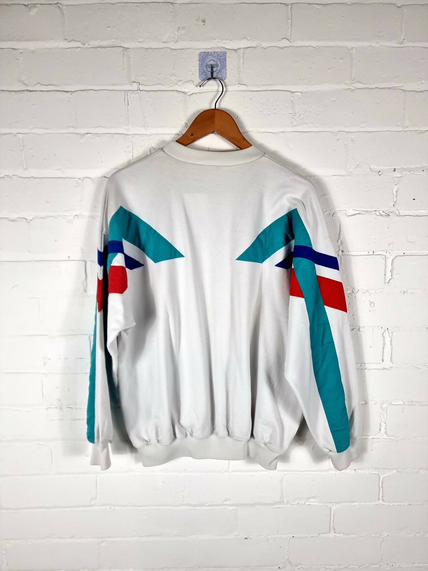 Adidas 1990s Block Colour Sweatshirt Medium