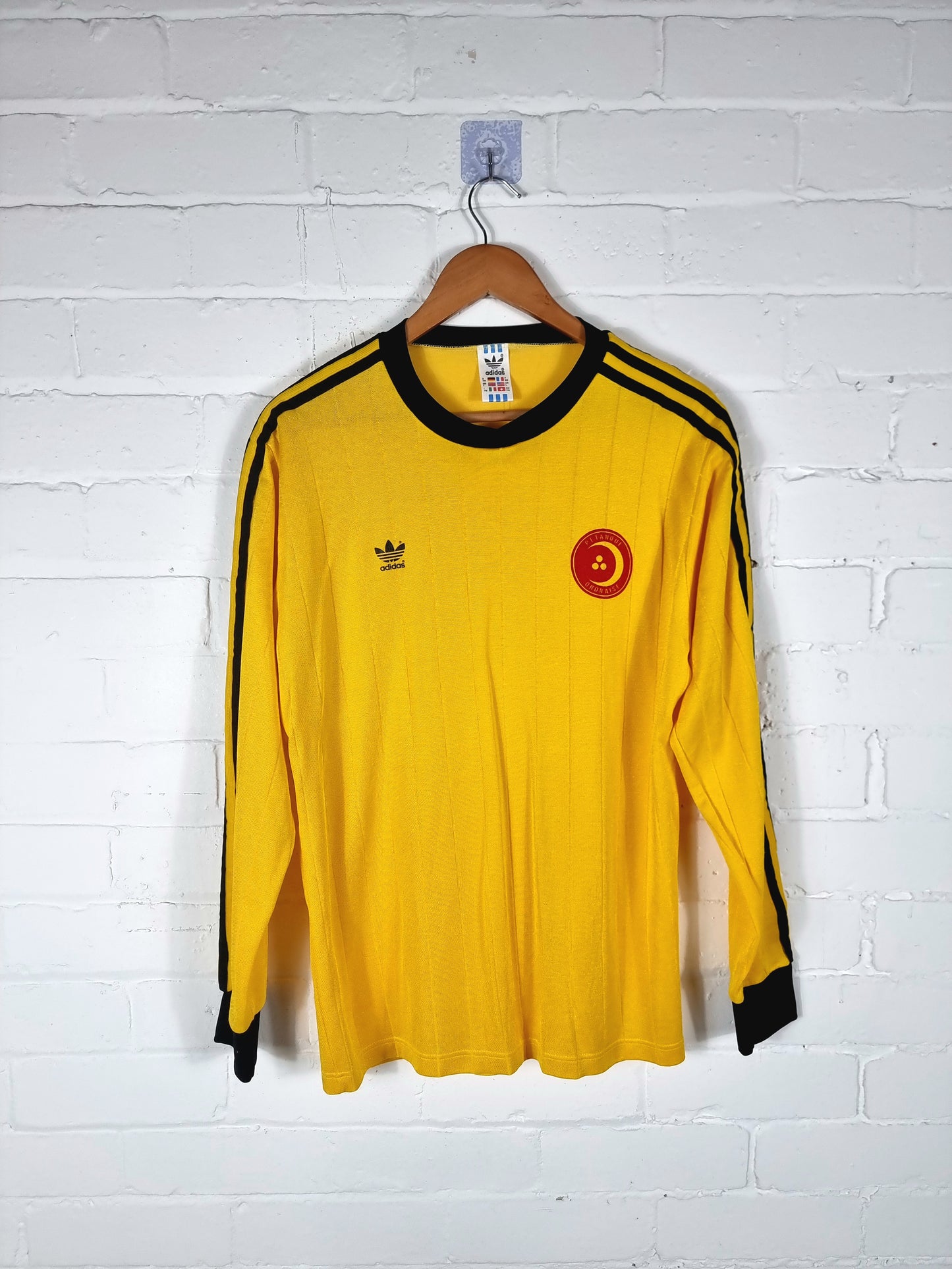 Adidas 1980s Vintage Long Sleeve Petanque Sports Shirt Large