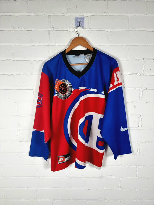 Nike Montreal Canadiens 1990s Long Sleeve NHL Jersey Medium
