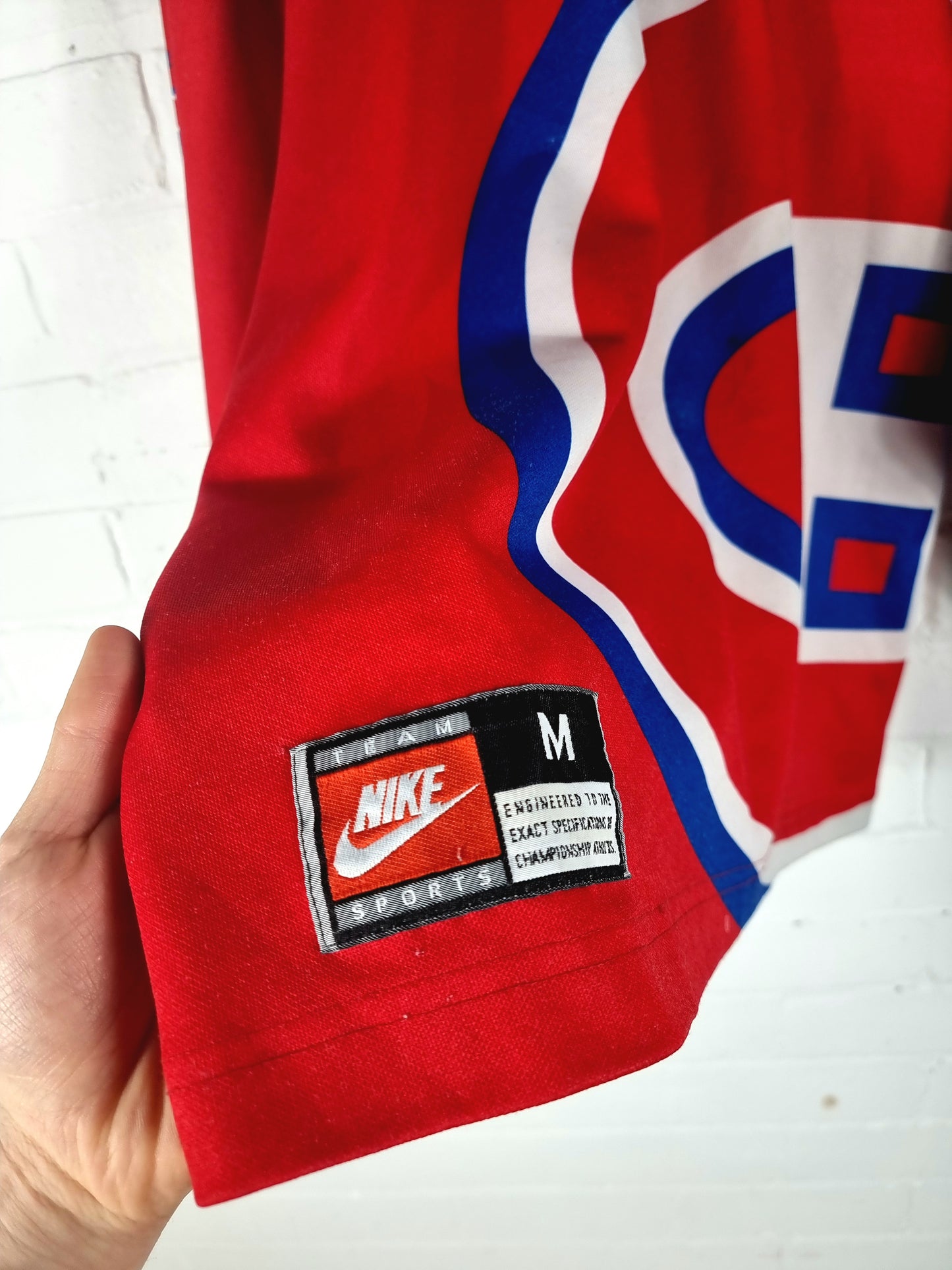 Nike Montreal Canadiens 1990s Long Sleeve NHL Jersey Medium