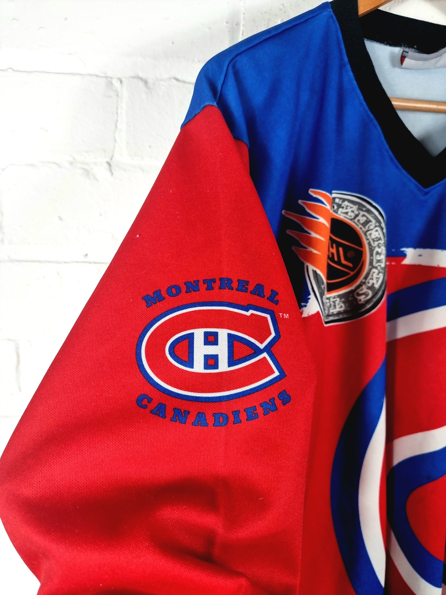 Nike Montreal Canadiens 1990s Long Sleeve NHL Jersey Medium