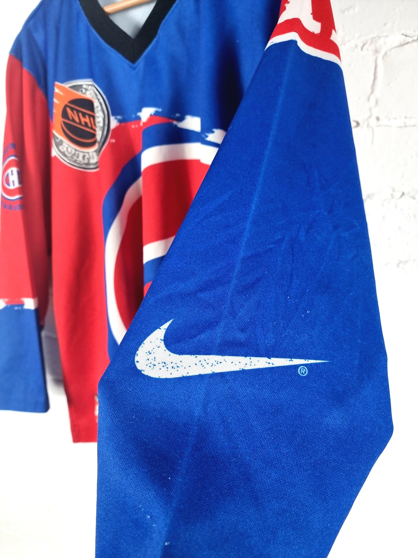 Nike Montreal Canadiens 1990s Long Sleeve NHL Jersey Medium
