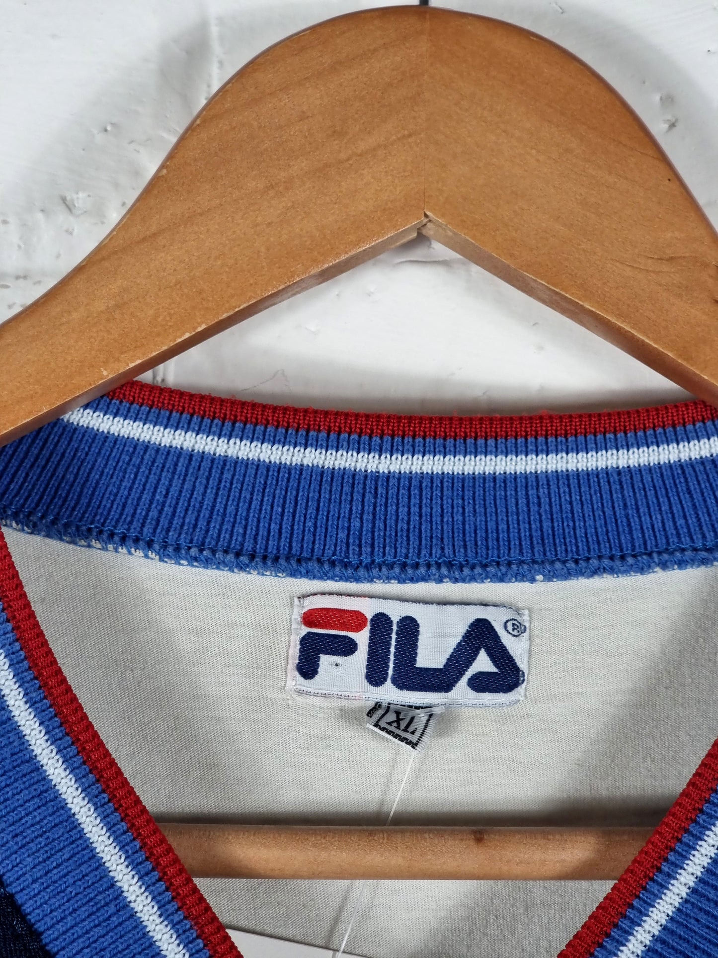 Fila 1990s Vintage Mesh Sports Tee XL