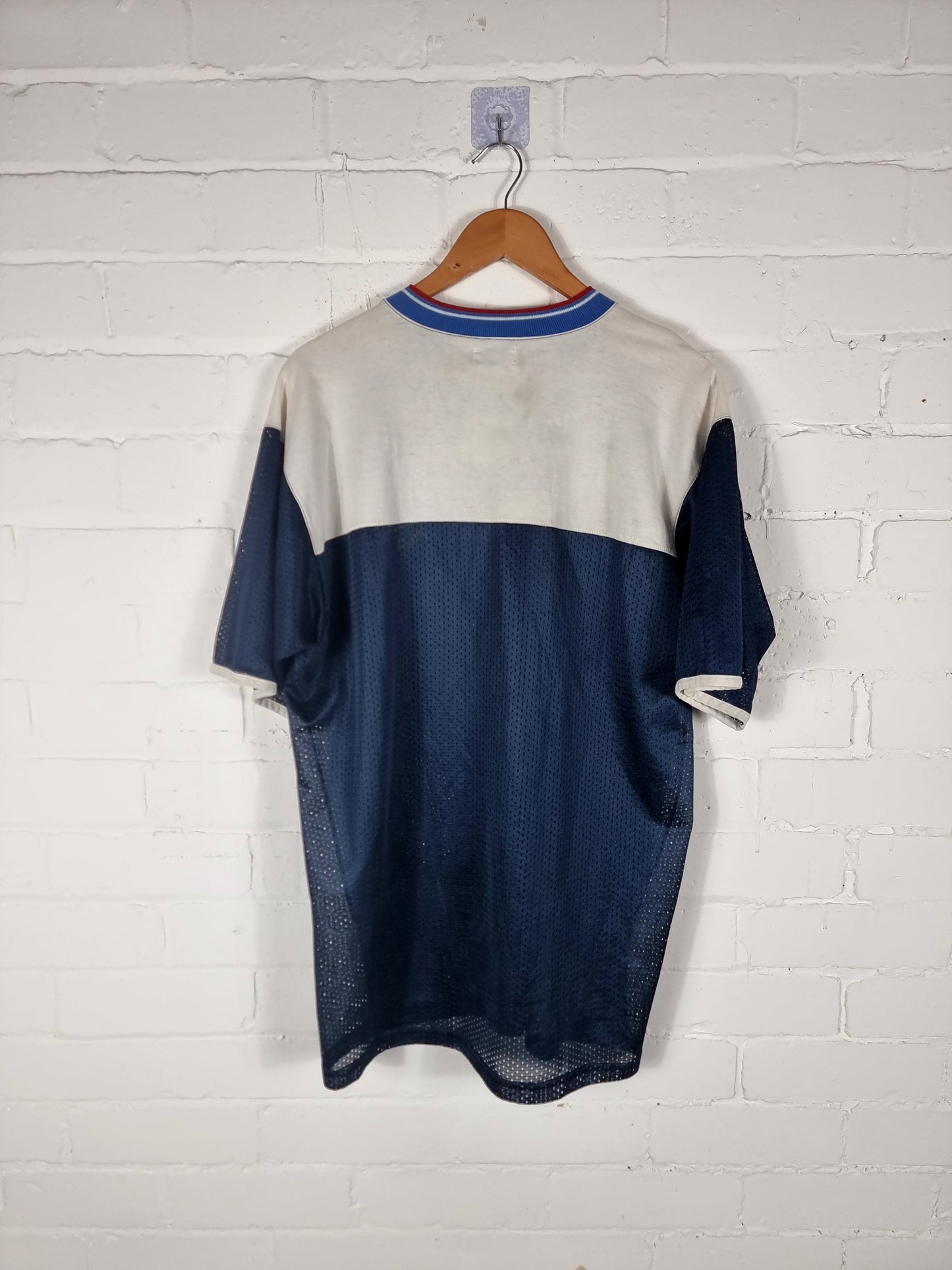 Fila 1990s Vintage Mesh Sports Tee XL