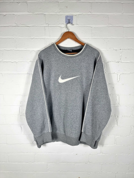 Nike 2000s Big Swoosh Sweatshirt XXL