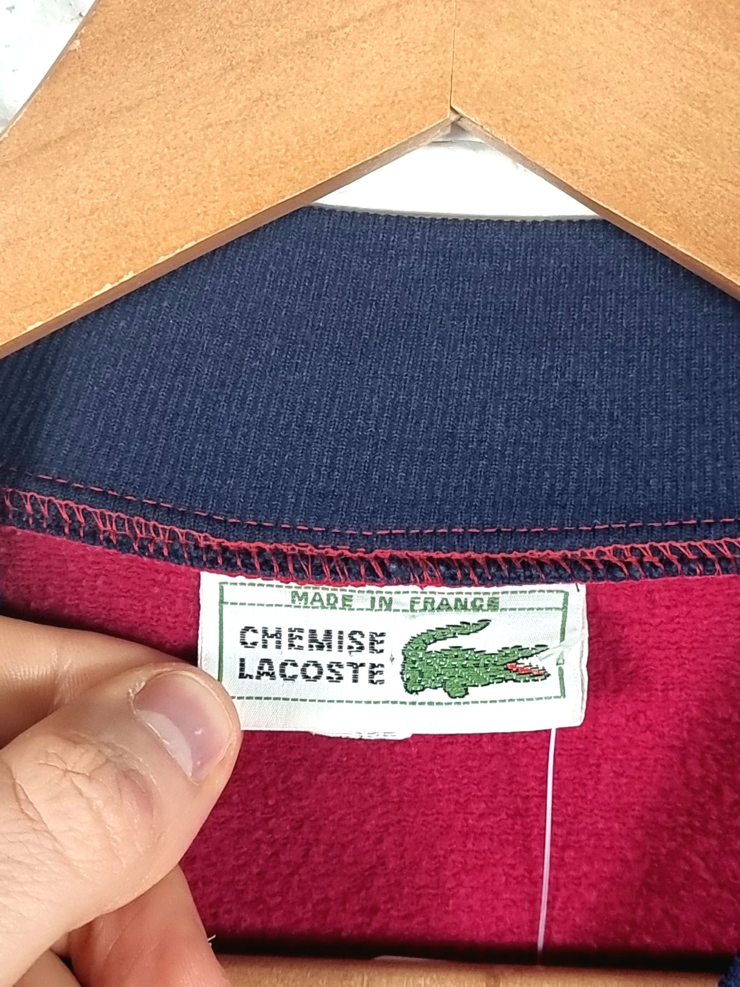 Chemise Lacoste 1980s Track Jacket Large