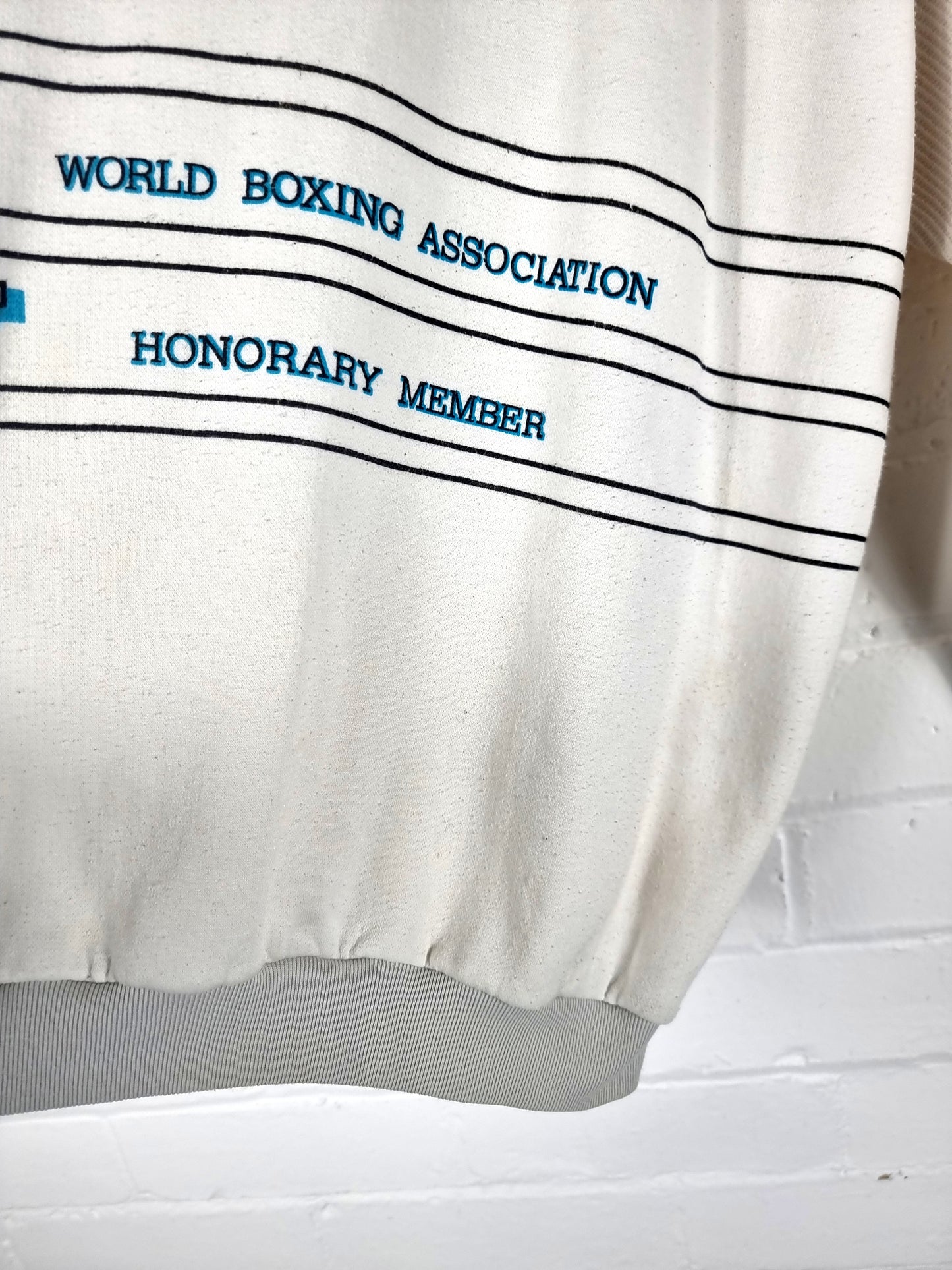 Linea Time 1980s Vintage WBA Boxing Sweater Women's 16