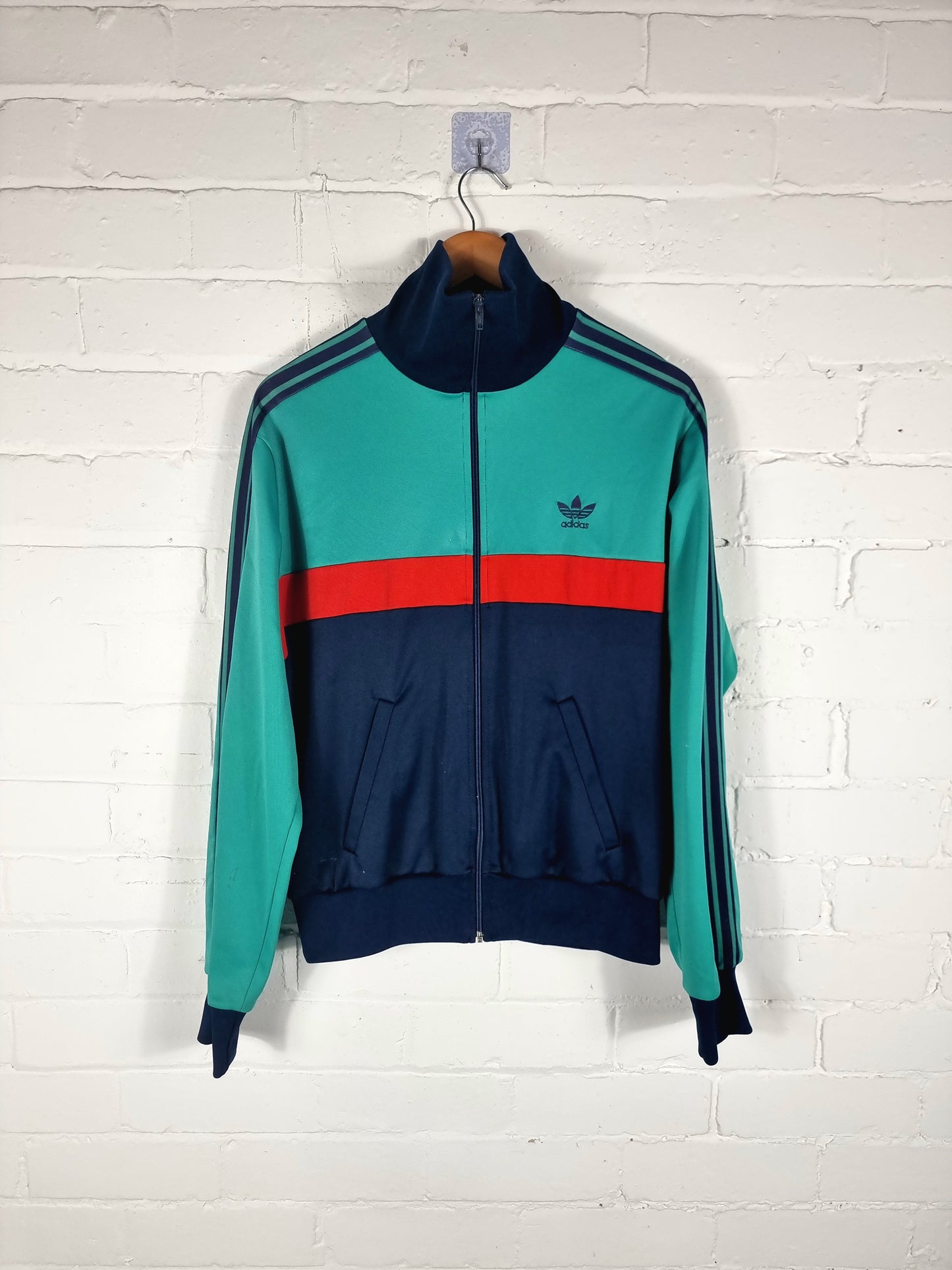 Adidas 1980s Ventex Vintage Track Jacket Medium