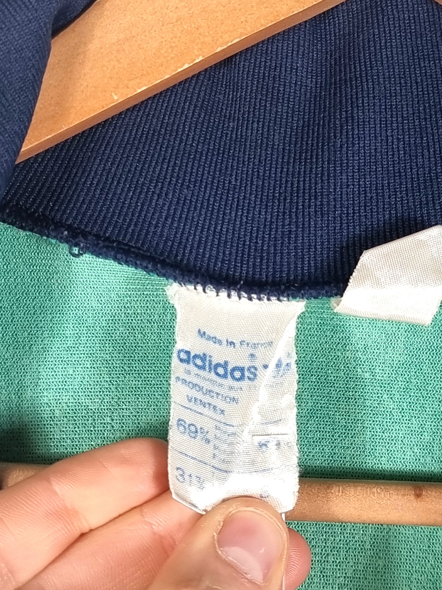 Adidas 1980s Ventex Vintage Track Jacket Medium