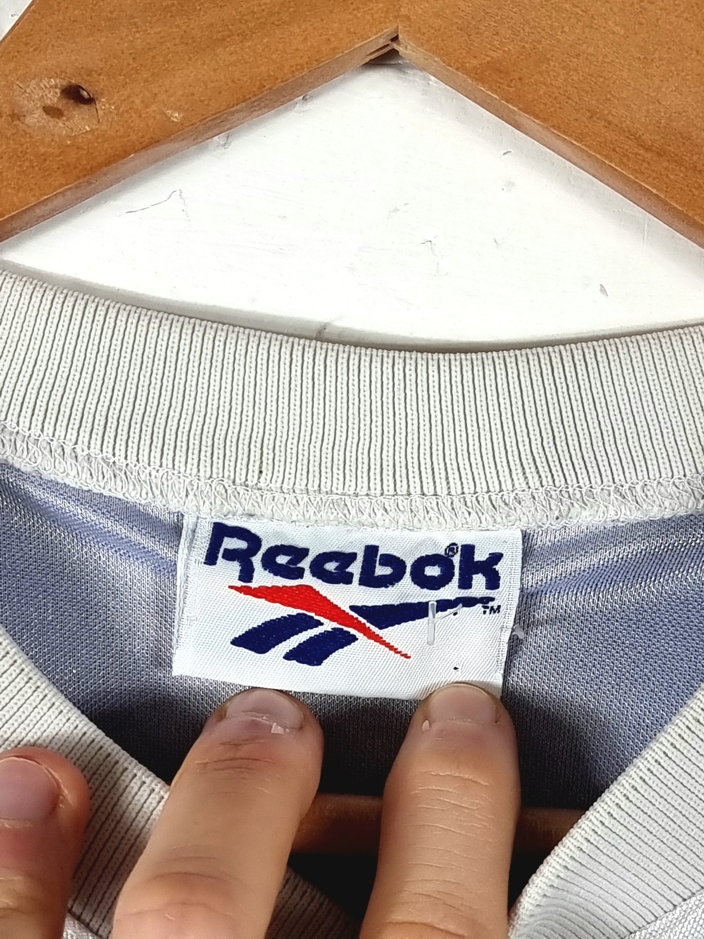 Reebok Vintage 1990s Long Sleeve Template Football Shirt Small