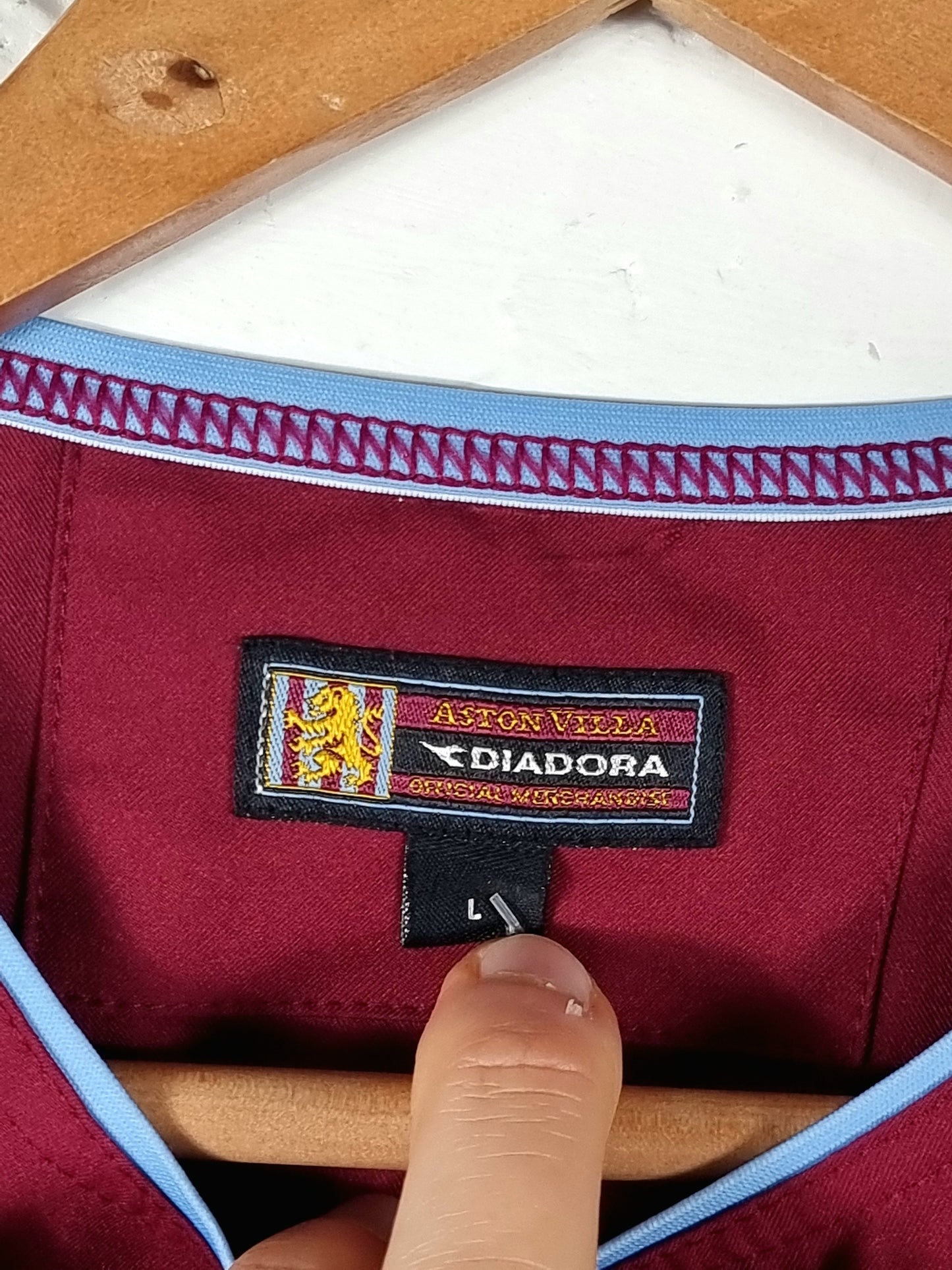Diadora Aston Villa 2003/04 Home Shirt Large