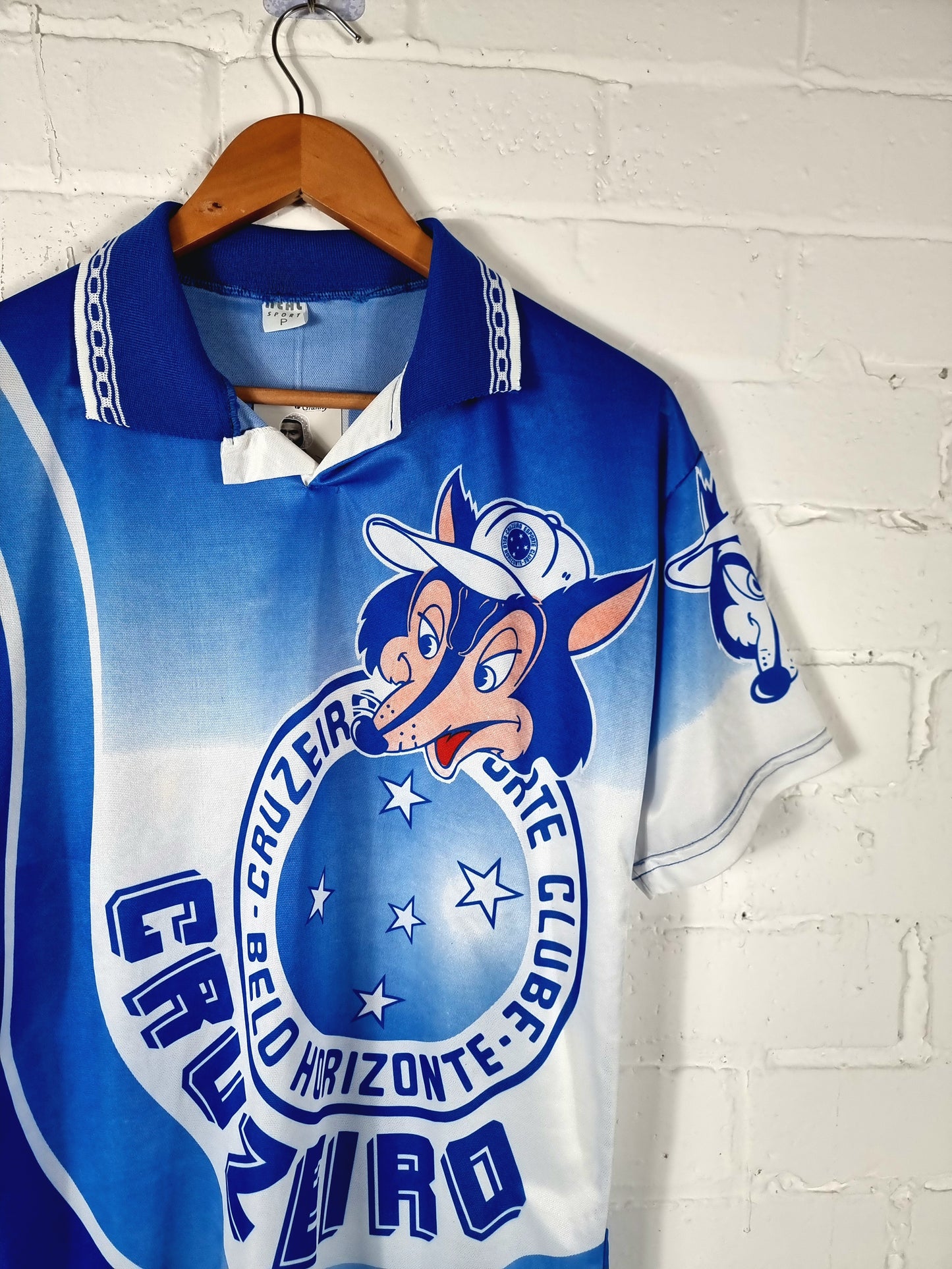 Cruzeiro 1990s Graphic Print Bootleg Football Shirt Small