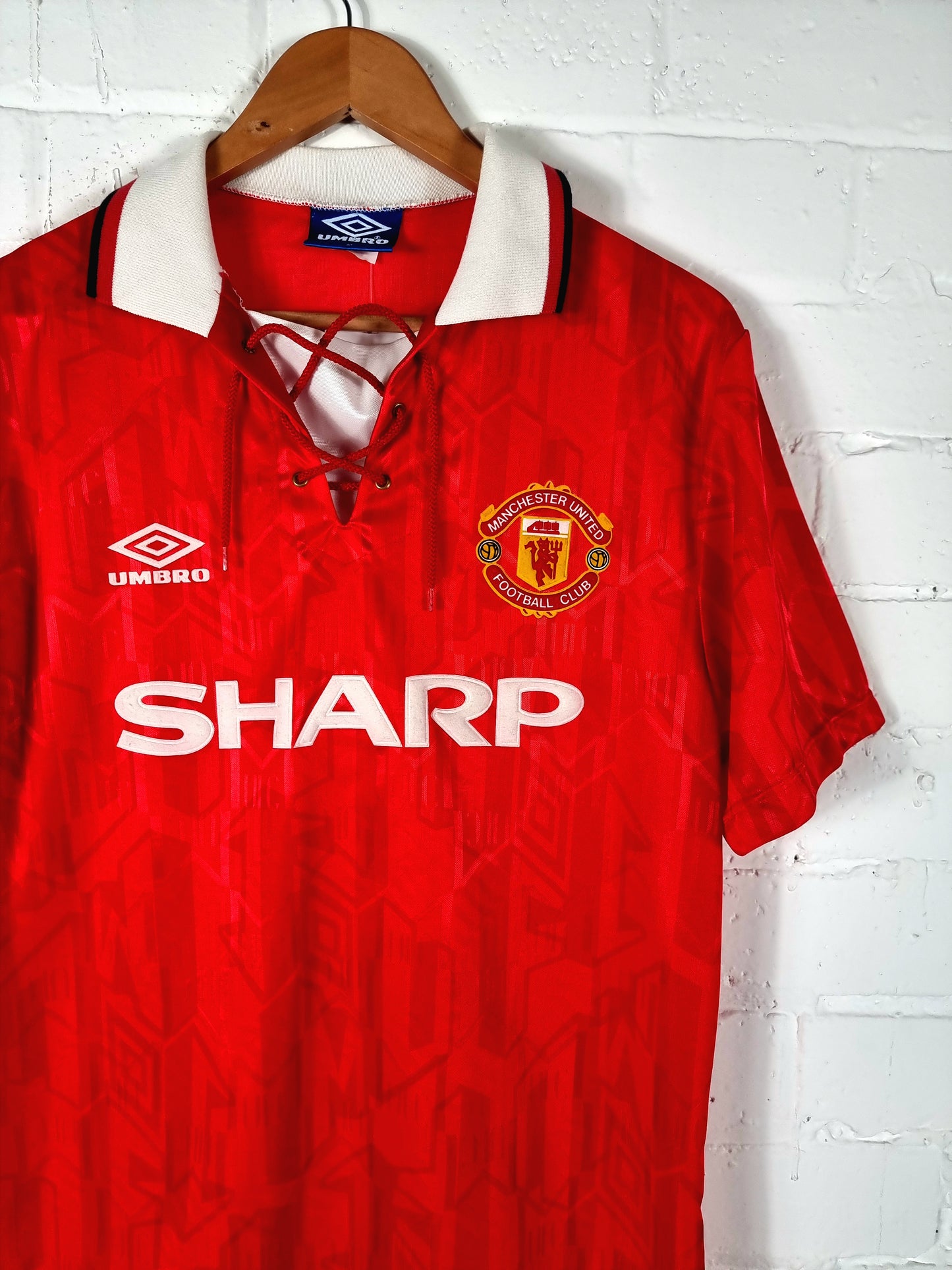 Umbro Manchester United 1992/94 Home Shirt Medium