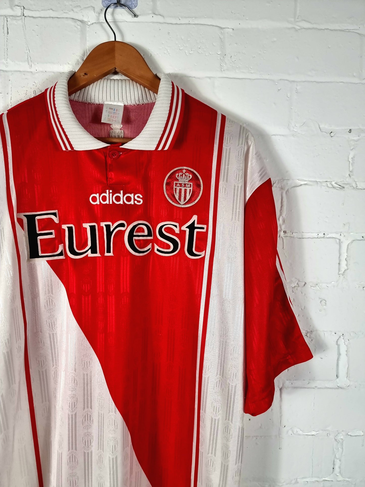 Adidas A.S Monaco 1996/97 Home Shirt XL