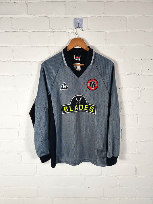 Le Coq Sportif Sheffield United 1999/00 Long Sleeve Goalkeeper Shirt Small
