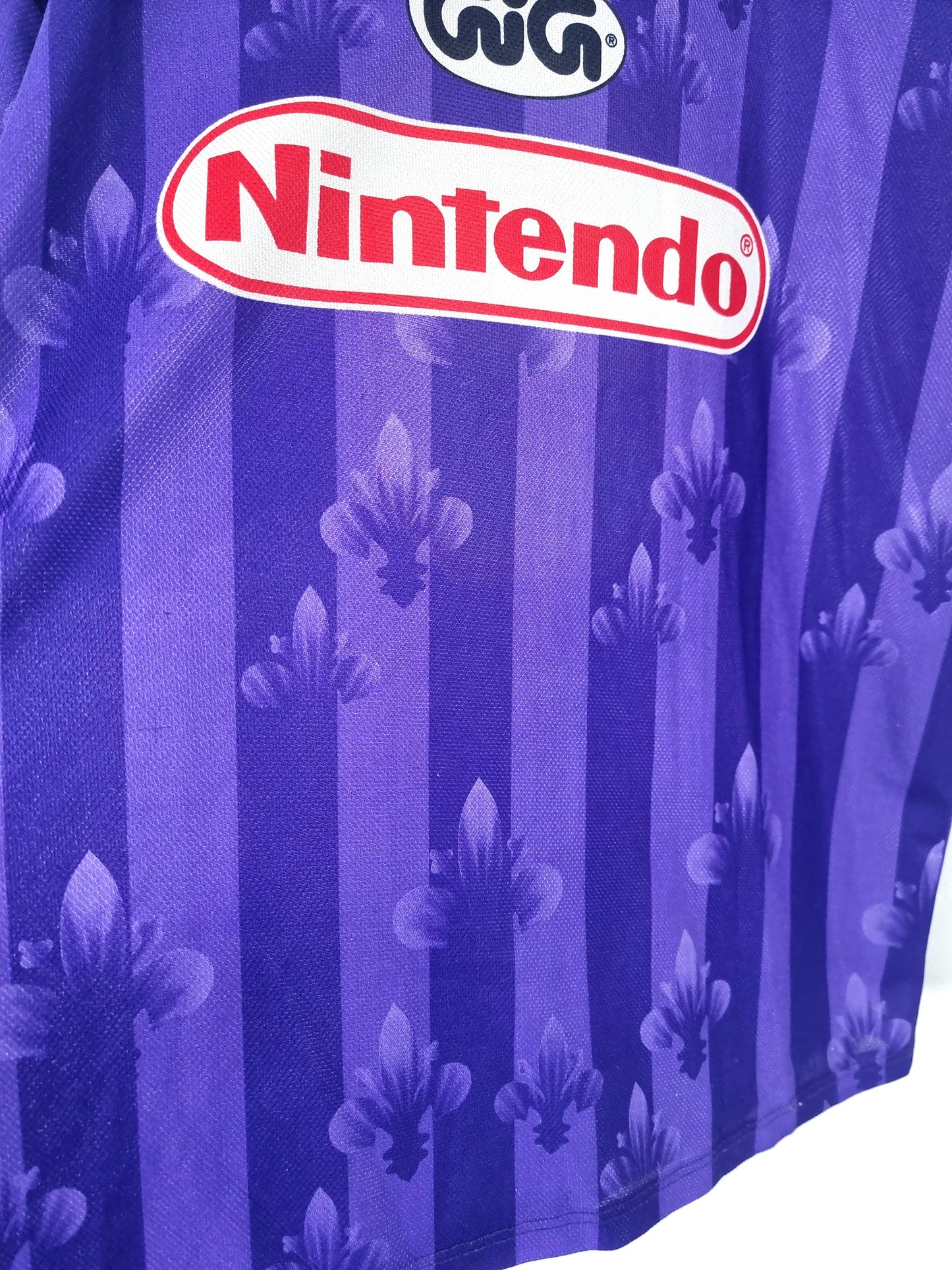 Fiorentina 1997/98 Bootleg Batistuta Graphic Print Football Shirt XXL