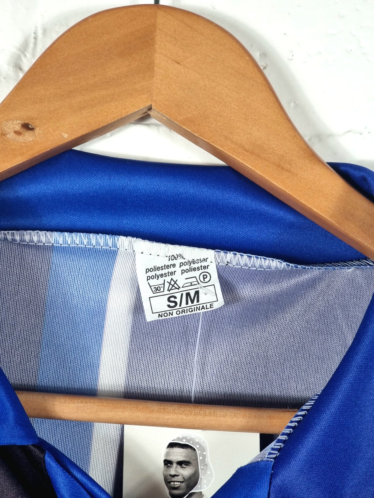 Inter Milan 1998/99 Bootleg Roberto Baggio Graphic Print Football Shirt Small