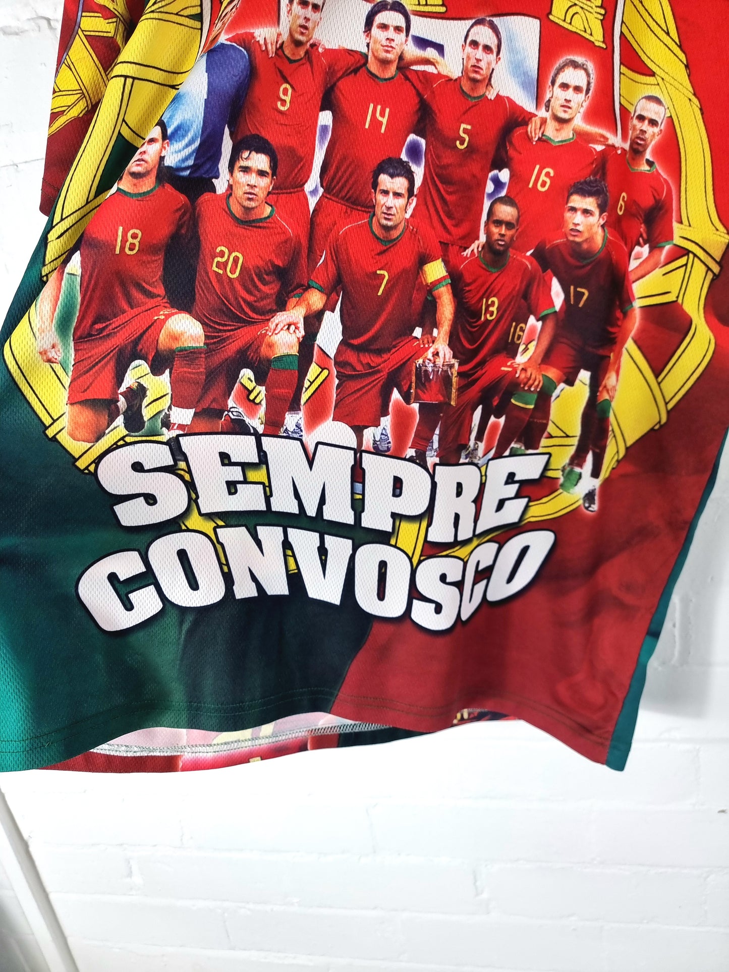 Kalciomania Portugal 2006/08 Graphic Print Bootleg Football Shirt Large