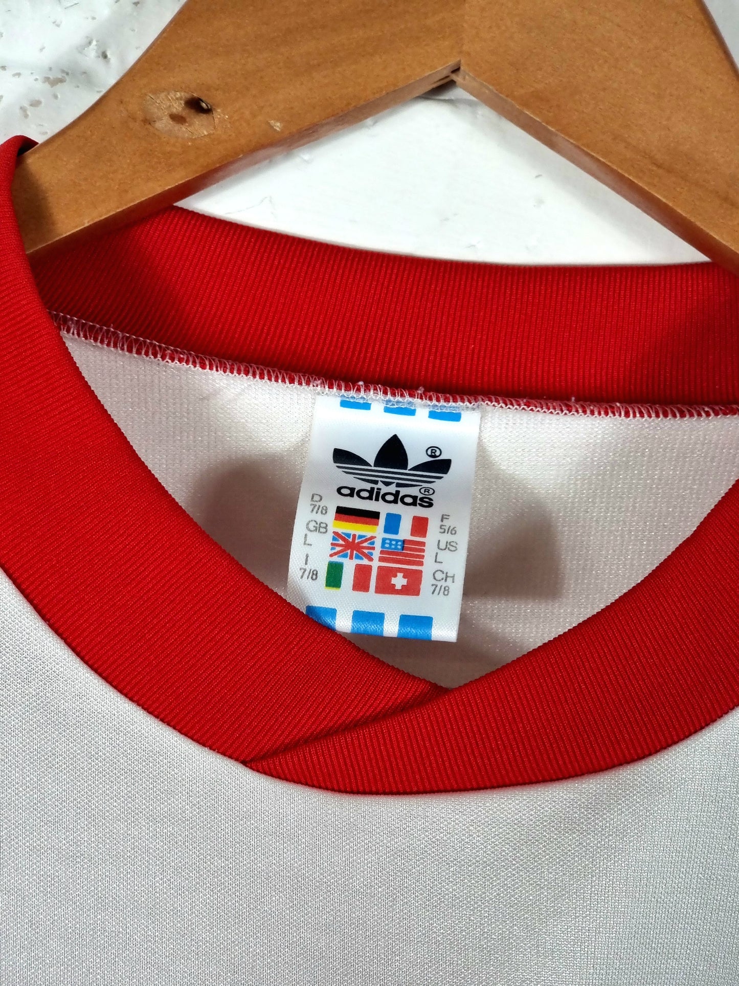 Adidas 1990s Vintage Opel Football Shirt Template Large