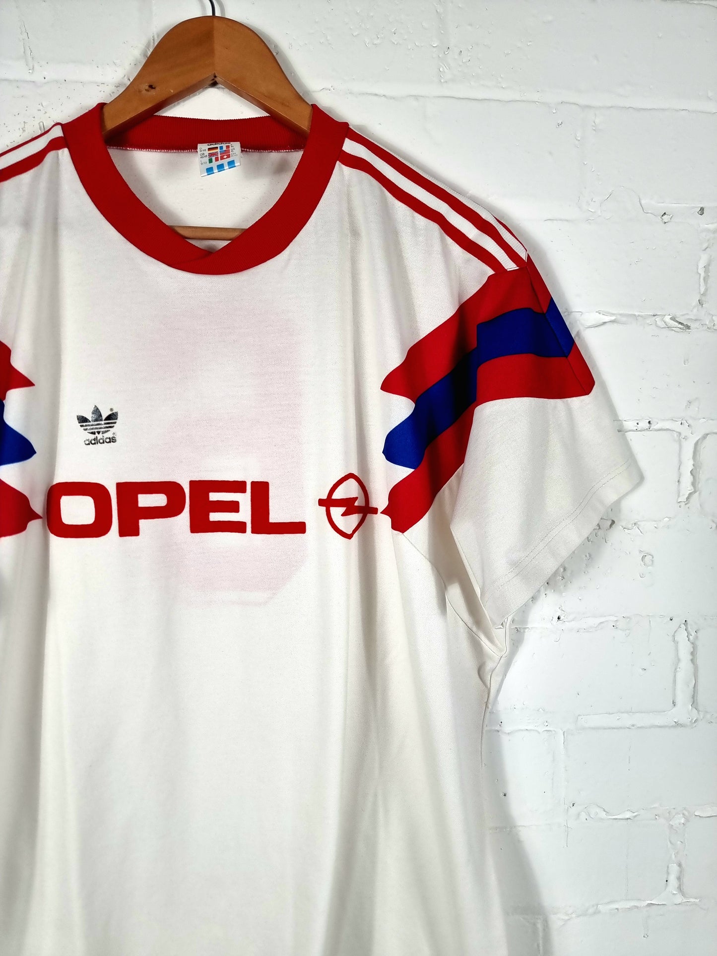 Adidas 1990s Vintage Opel Football Shirt Template XL