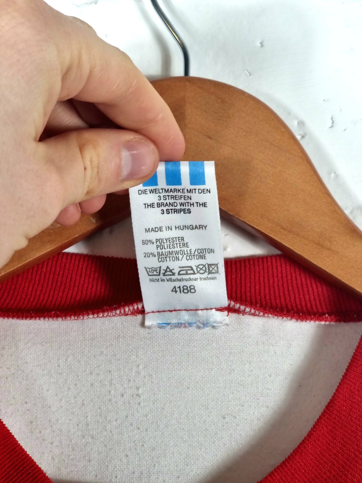 Adidas 1990s Vintage Opel Football Shirt Template XL