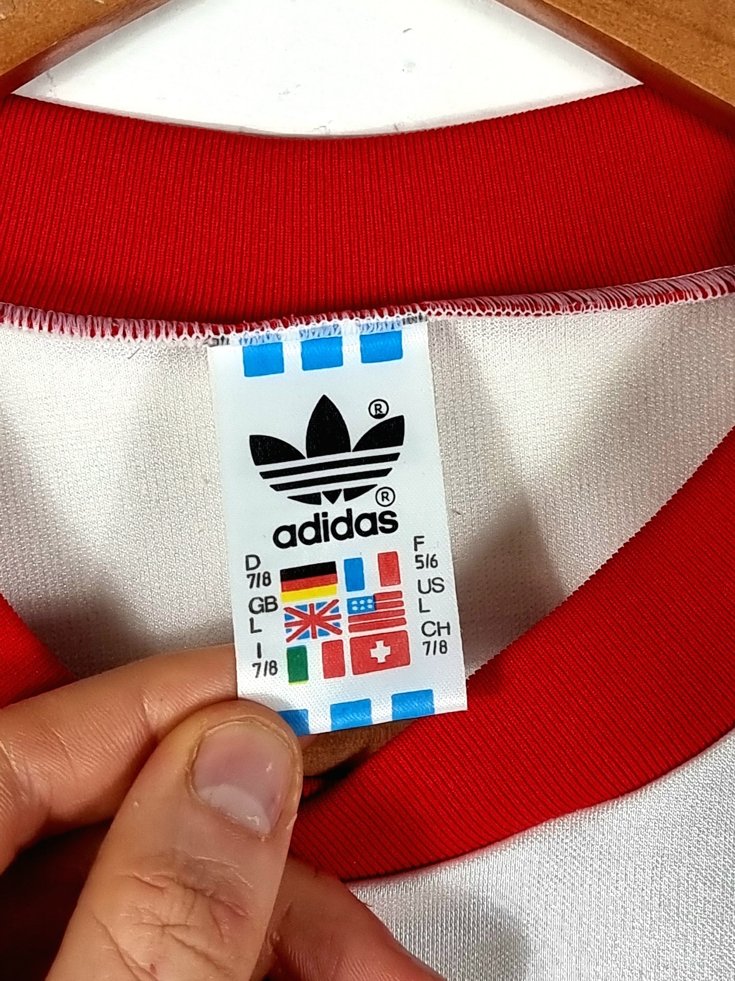 Adidas 1990s Vintage Opel Football Shirt Template Large