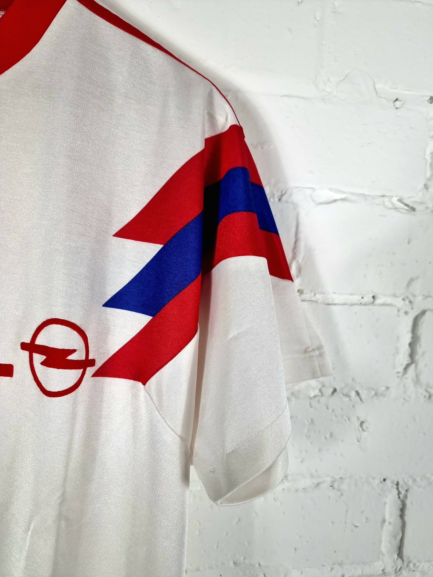Adidas 1990s Vintage Opel Football Shirt Template Large