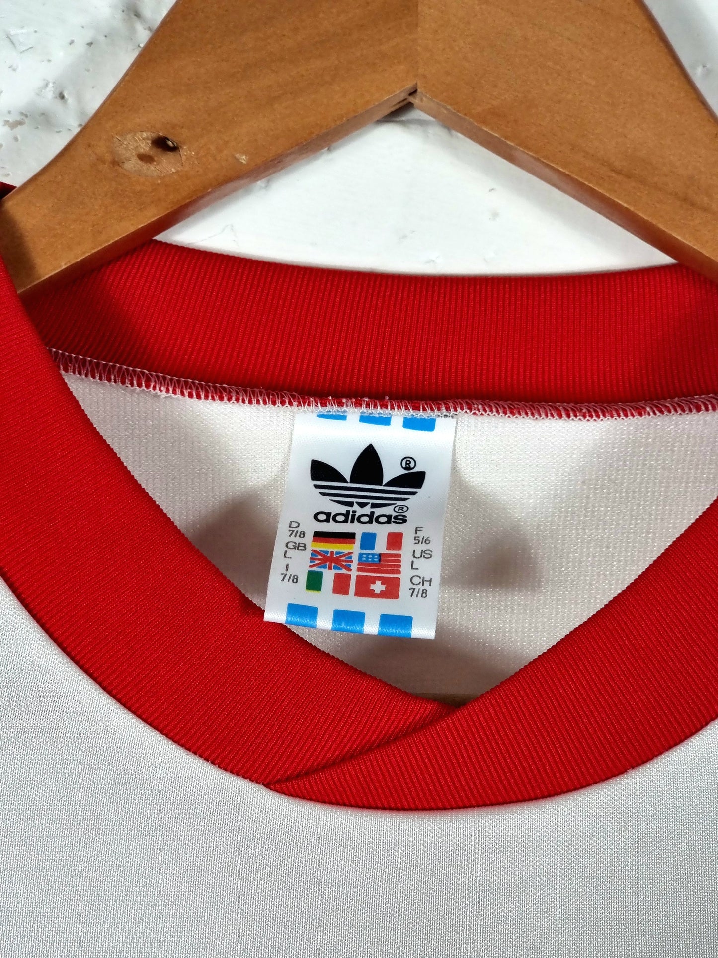 Adidas 1990s Vintage Opel Football Shirt Template Large