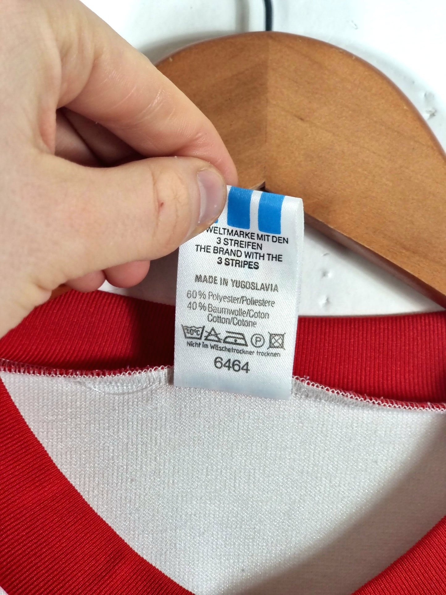 Adidas 1990s Vintage Opel Football Shirt Template Large