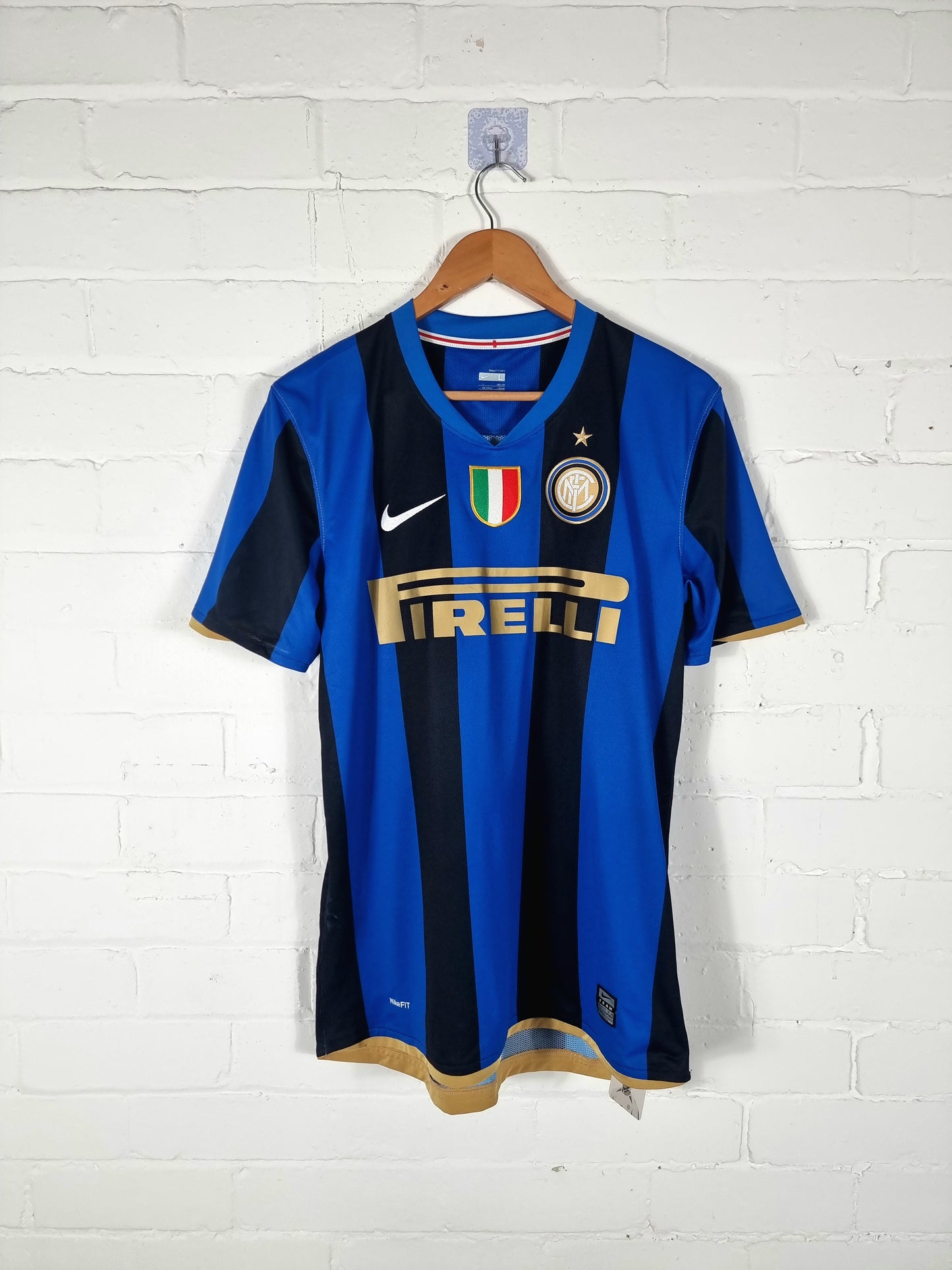 Nike Inter Milan 2008/09 'Ibrahimovic 8' Home Shirt Large