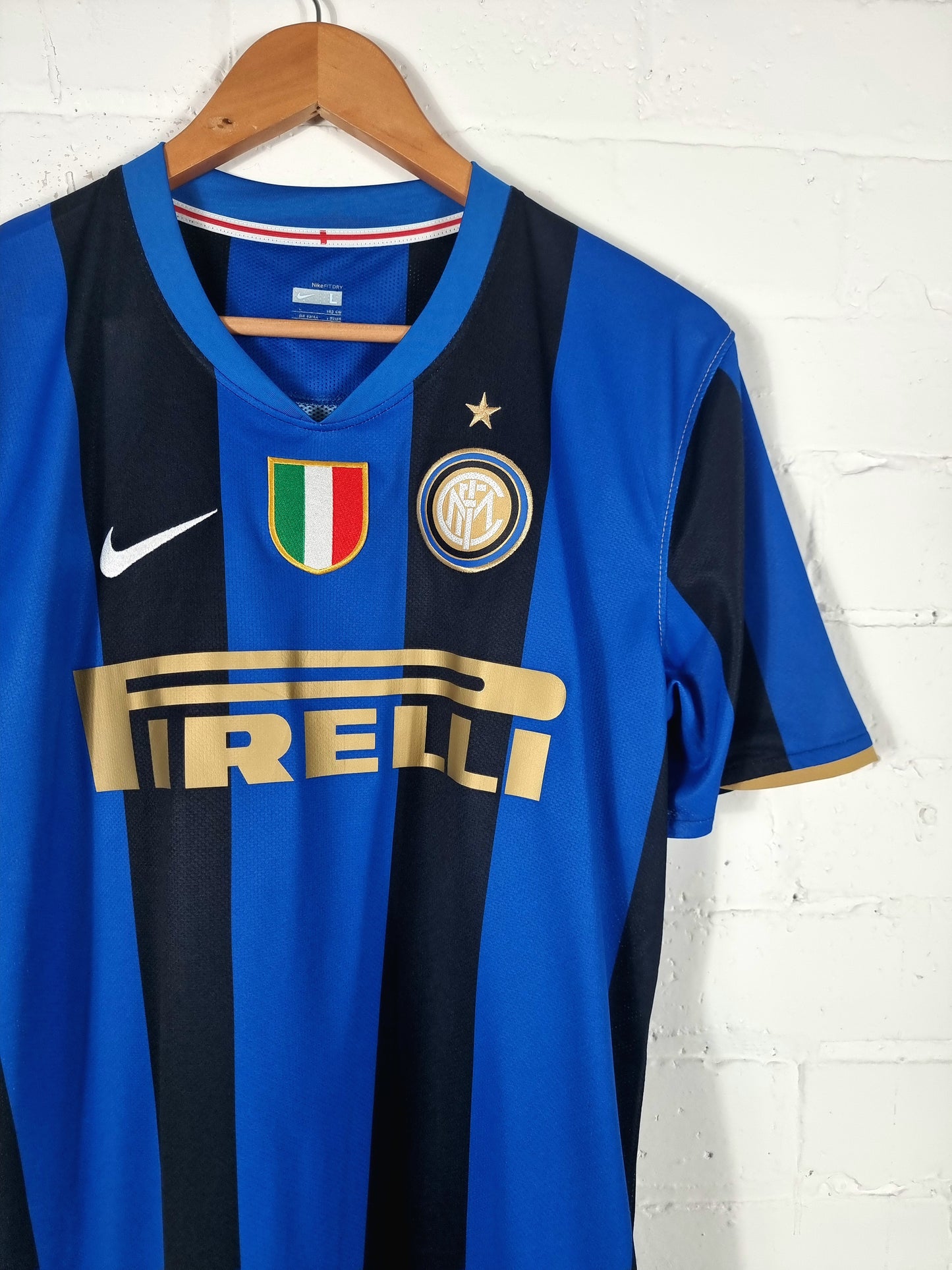 Nike Inter Milan 2008/09 'Ibrahimovic 8' Home Shirt Large