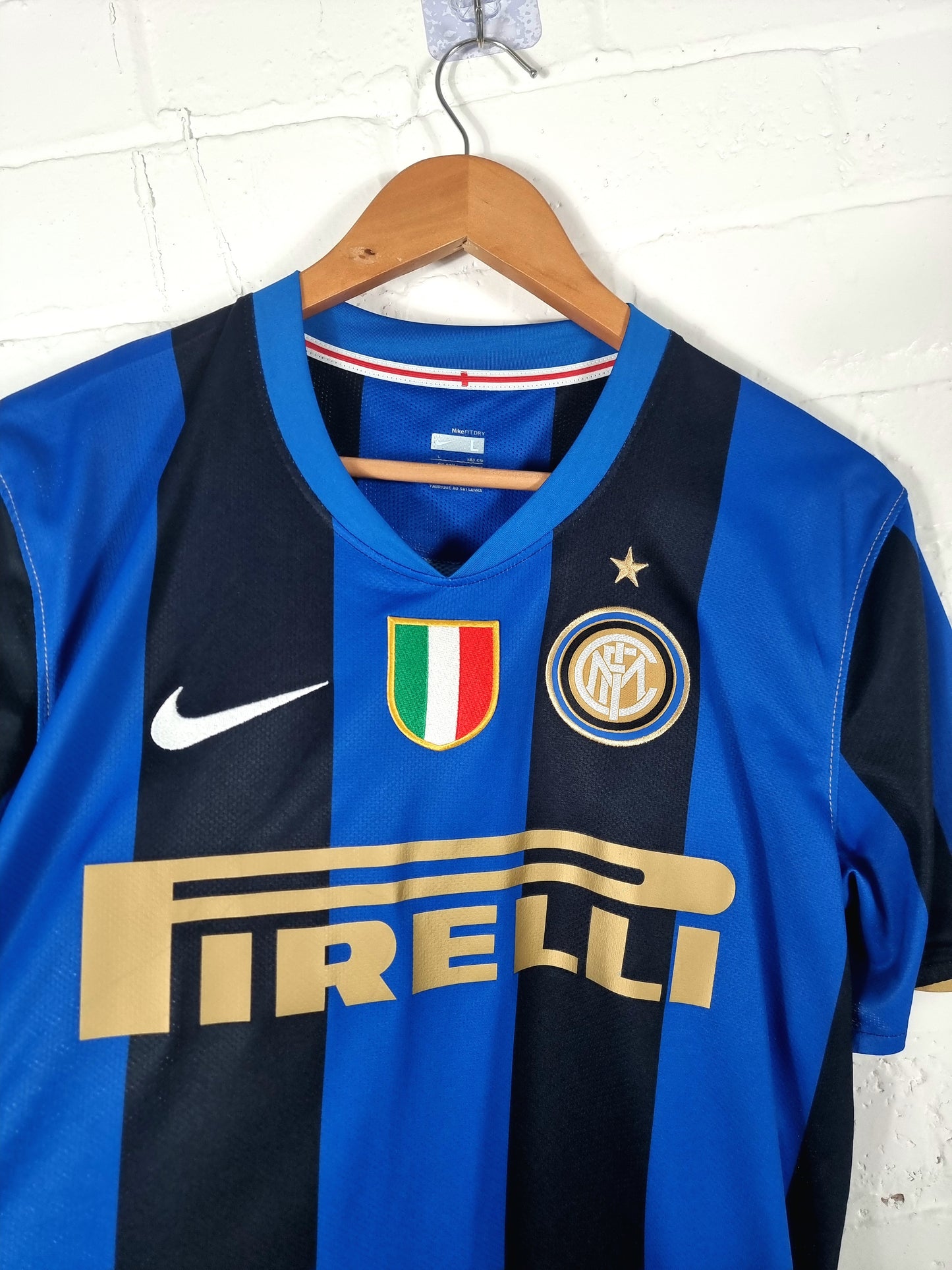 Nike Inter Milan 2008/09 'Ibrahimovic 8' Home Shirt Large