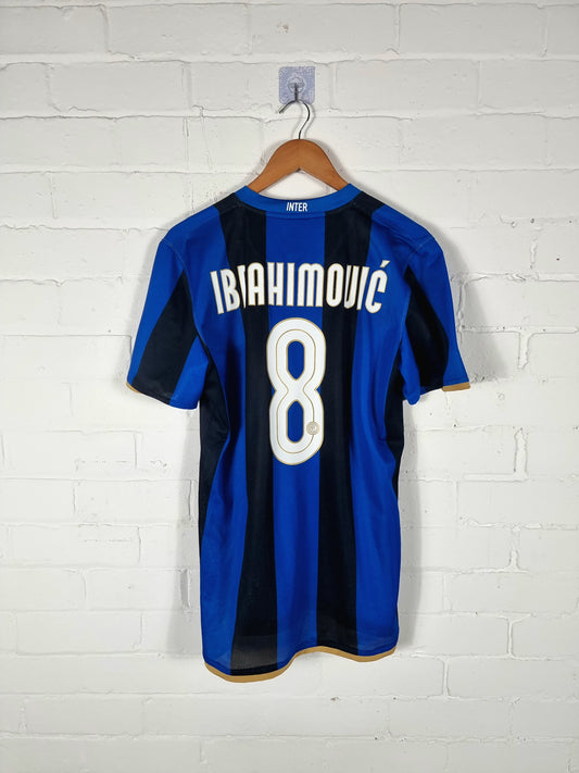 Nike Inter Milan 2008/09 'Ibrahimovic 8' Home Shirt Large