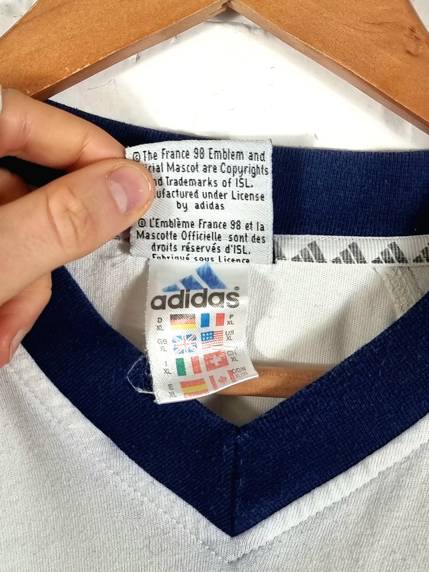 Adidas France 98 Coupe Du Monde Cotton Leisure T-Shirt XL