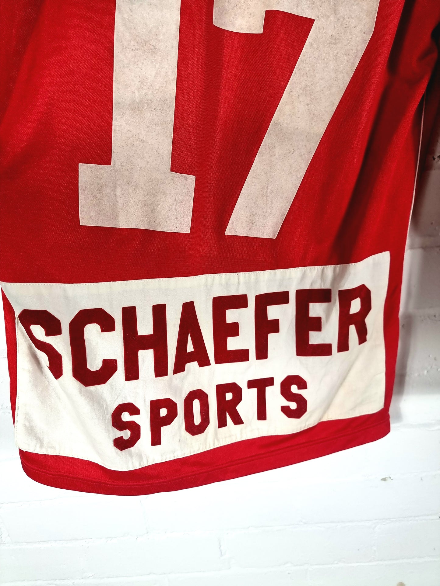 Adidas Lausanne HC 1980/1981 'Bruguier 17' Long Sleeve Ice Hockey Home Shirt Large