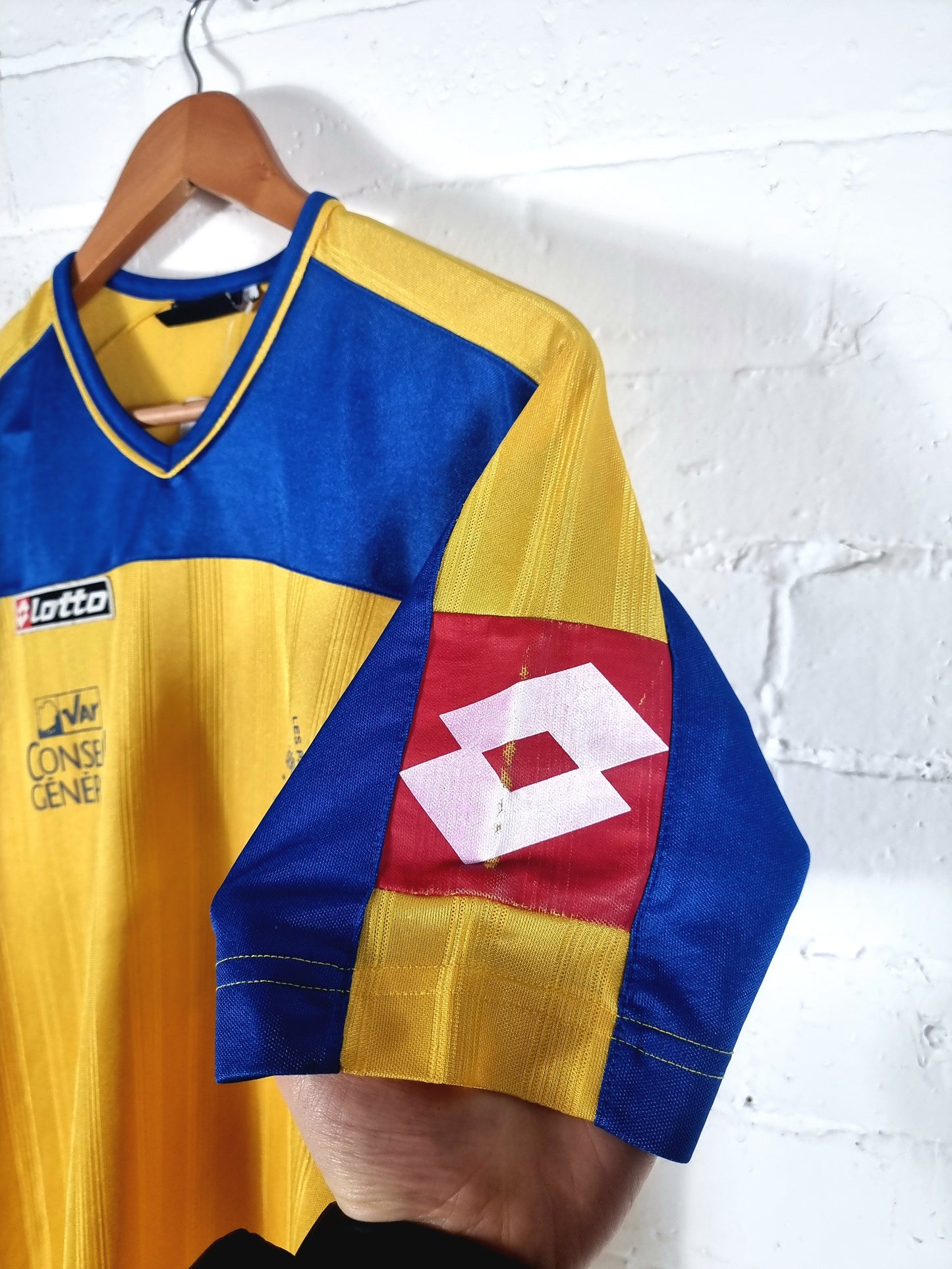 Lotto Hyeres FC 2000s Home Shirt Medium