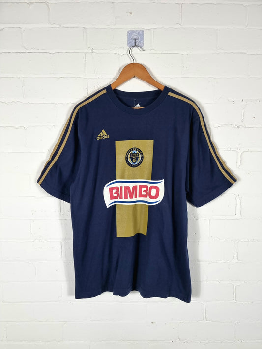 Adidas Philadelphia Union 2010/11 'Le Toux 9' Cotton Leisure T-Shirt Medium