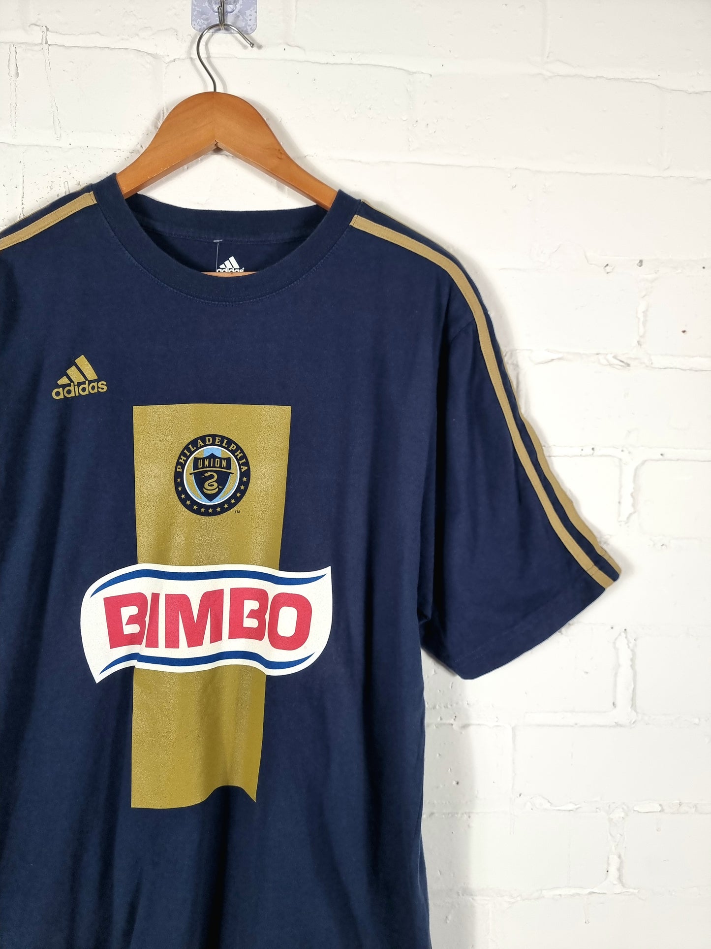 Adidas Philadelphia Union 2010/11 'Le Toux 9' Cotton Leisure T-Shirt Medium
