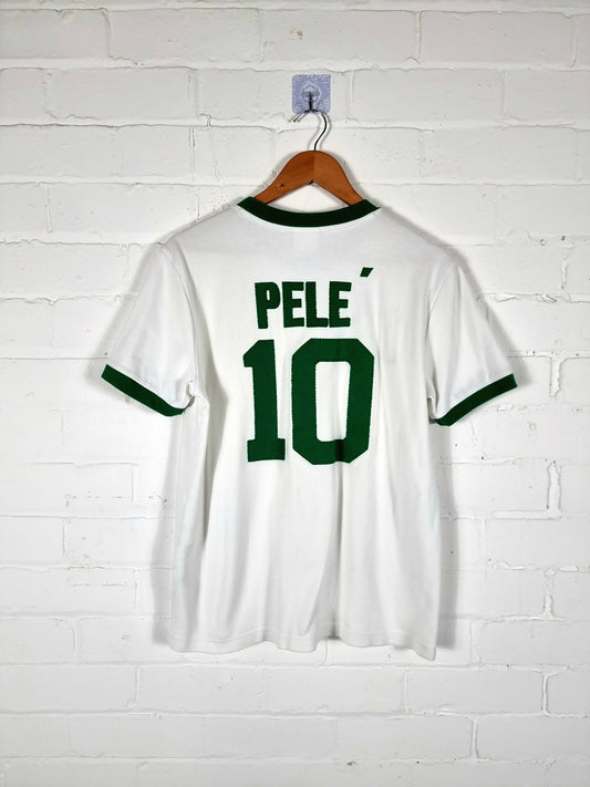 Umbro New York Cosmos 2011 'Pele 10' Cotton Home Reissue Shirt Large