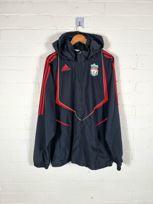 Adidas Liverpool 2009/10 Hooded Rain Jacket XL