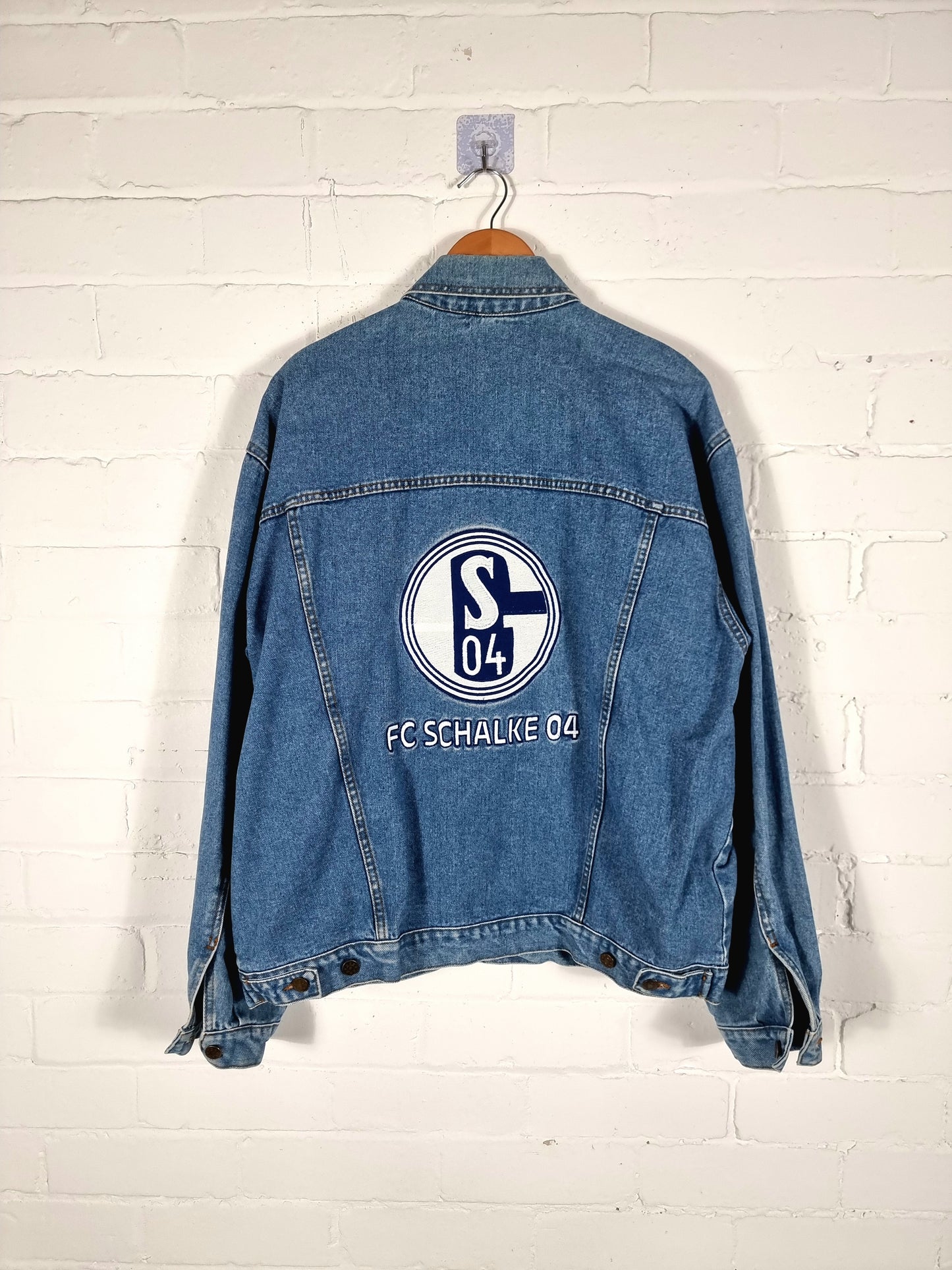 Vintage Schalke 04 1990s Denim Jacket XL