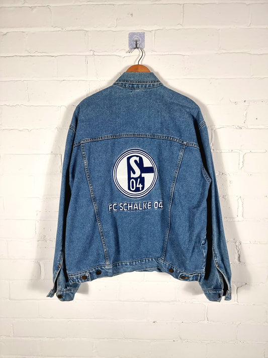 Vintage Schalke 04 1990s Denim Jacket XL