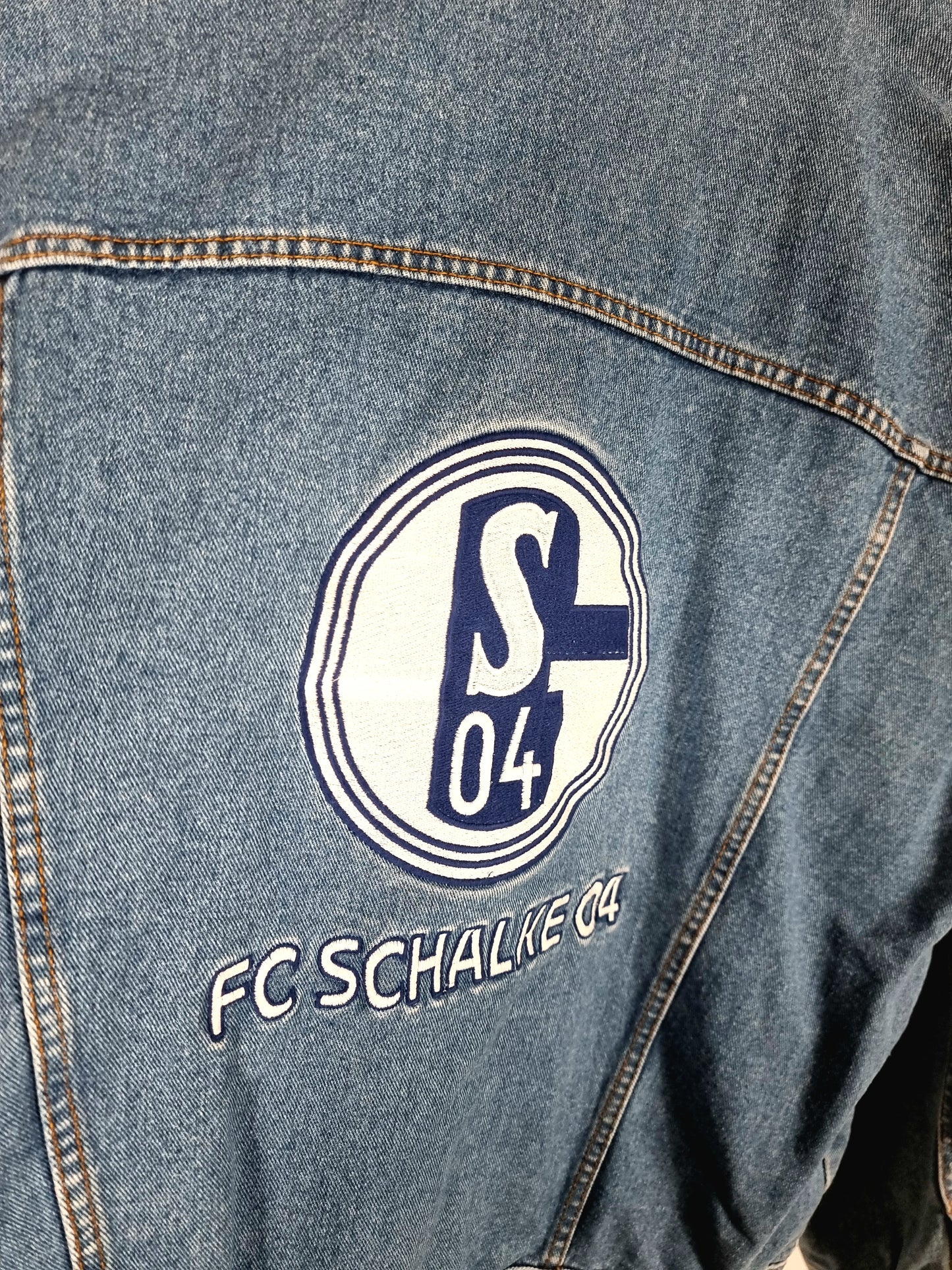 Vintage Schalke 04 1990s Denim Jacket XL