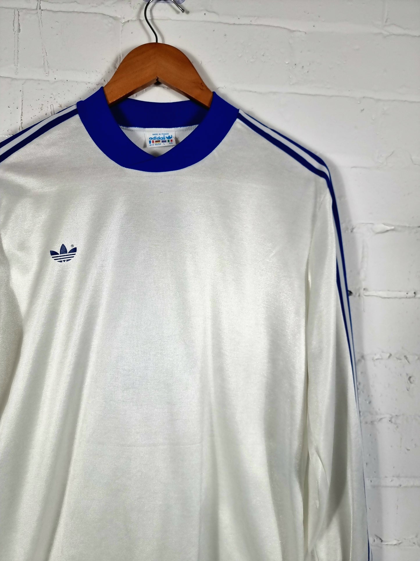 Adidas Ventex 1980s Long Sleeve Template Football Shirt Large