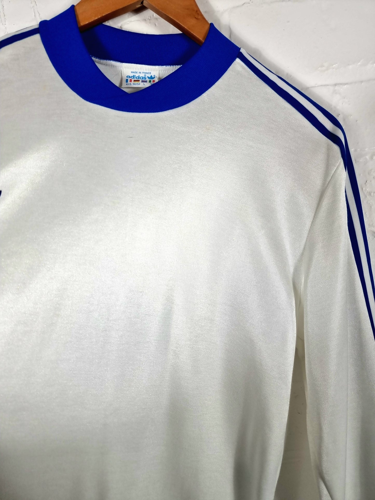 Adidas Ventex 1980s Long Sleeve Template Football Shirt Large