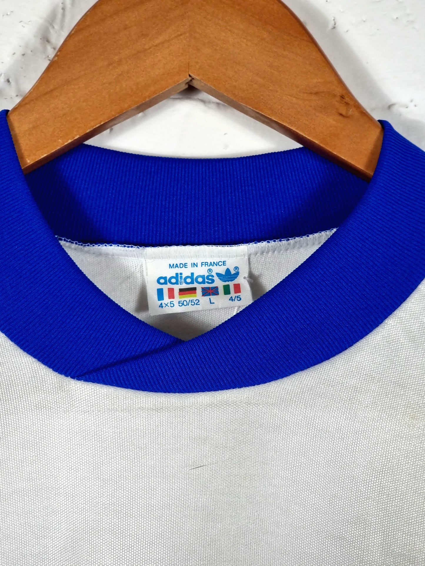 Adidas Ventex 1980s Long Sleeve Template Football Shirt Large