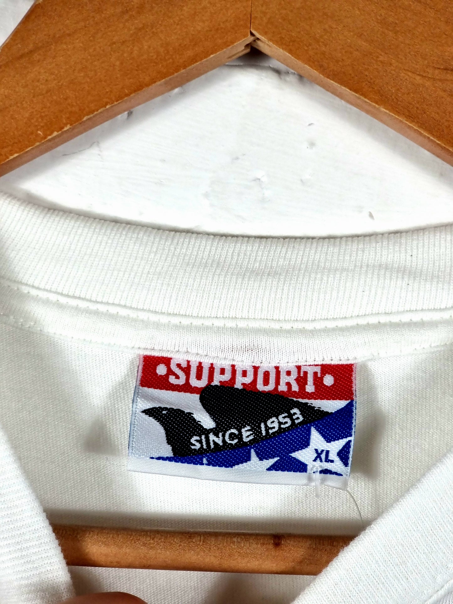 Support Valencia 2001 Champions League Final Cotton Graphic T-shirt XL