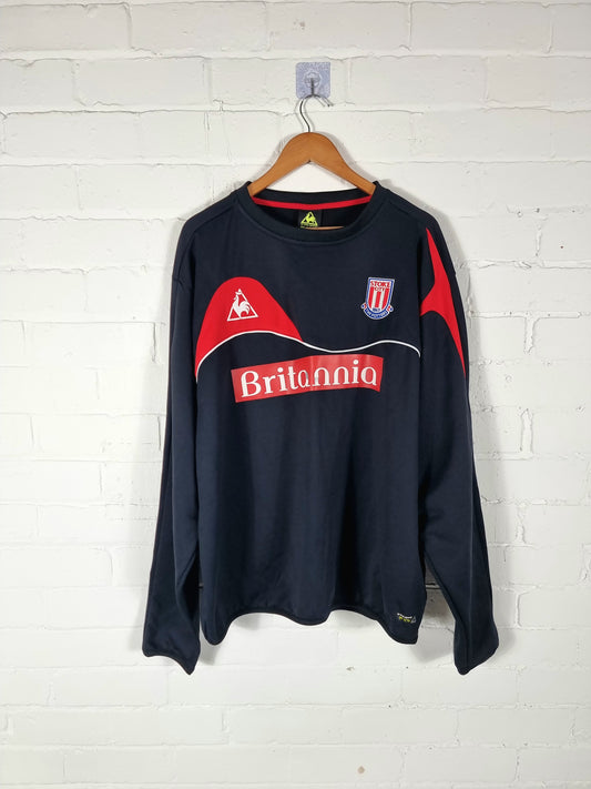Le Coq Sportif Stoke City 2009/10 Training Sweatshirt XXL