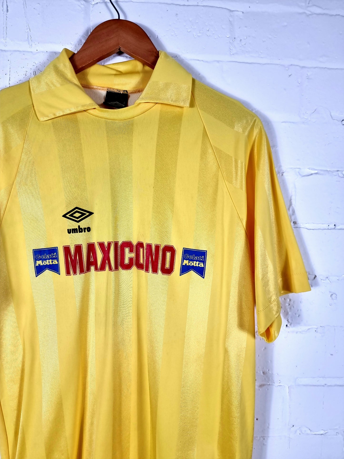 Umbro 1980s Vintage Maxicono Gelati Motta Goalkeeper Template Shirt XL