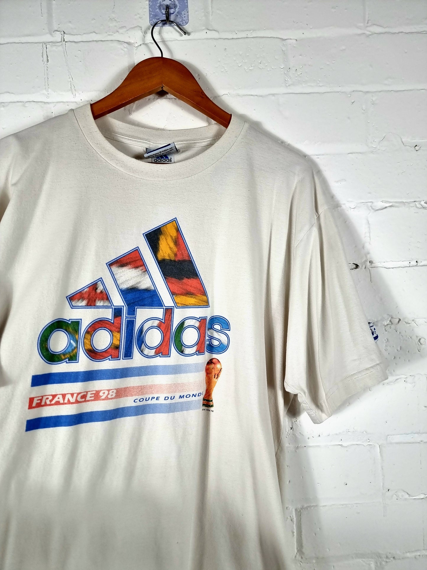 Adidas France 98 Coupe Du Monde Graphic Cotton T-Shirt XL